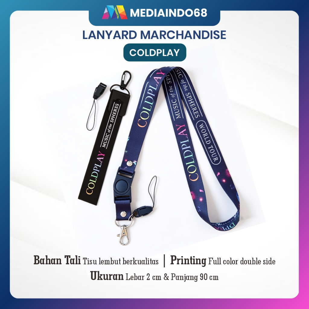 Lanyard Printing Fashion-KeyChain Coldplay2023 New (Merchandise)