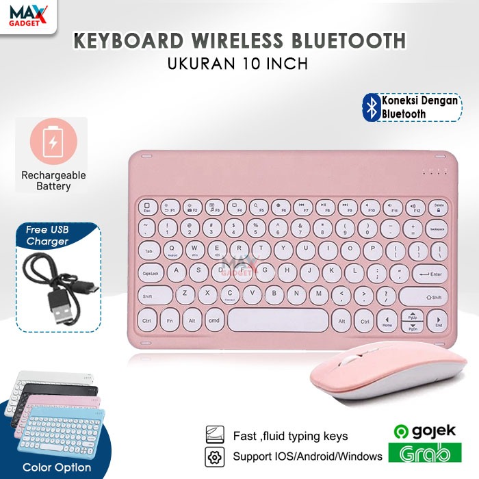 [All Type] Tablet Ukuran 10 Inch Inci Keyboard Tombol Bulat Semua Tipe Samsung Xiaomi Redmi Huawei M