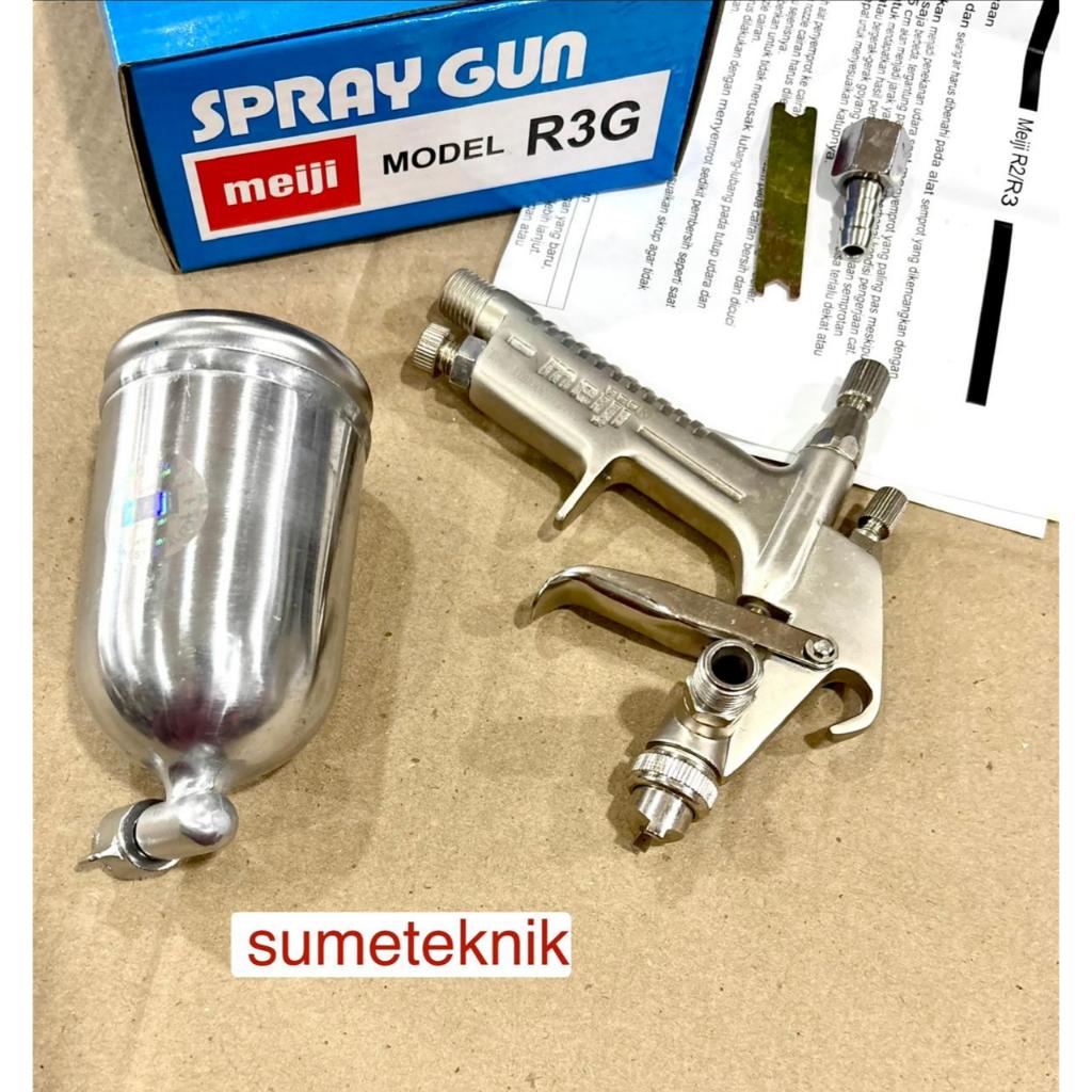 Spray Gun Meiji Spray Gun R3G Meiji Reg / Spray Gun R2 Meiji Reg Tabung Atas 200cc