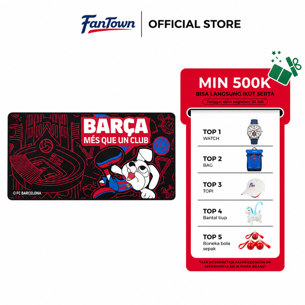 Football Official License - FC Barcelona Forca Barca XL Gaming Mouse Pad Official Merchandise Alas M