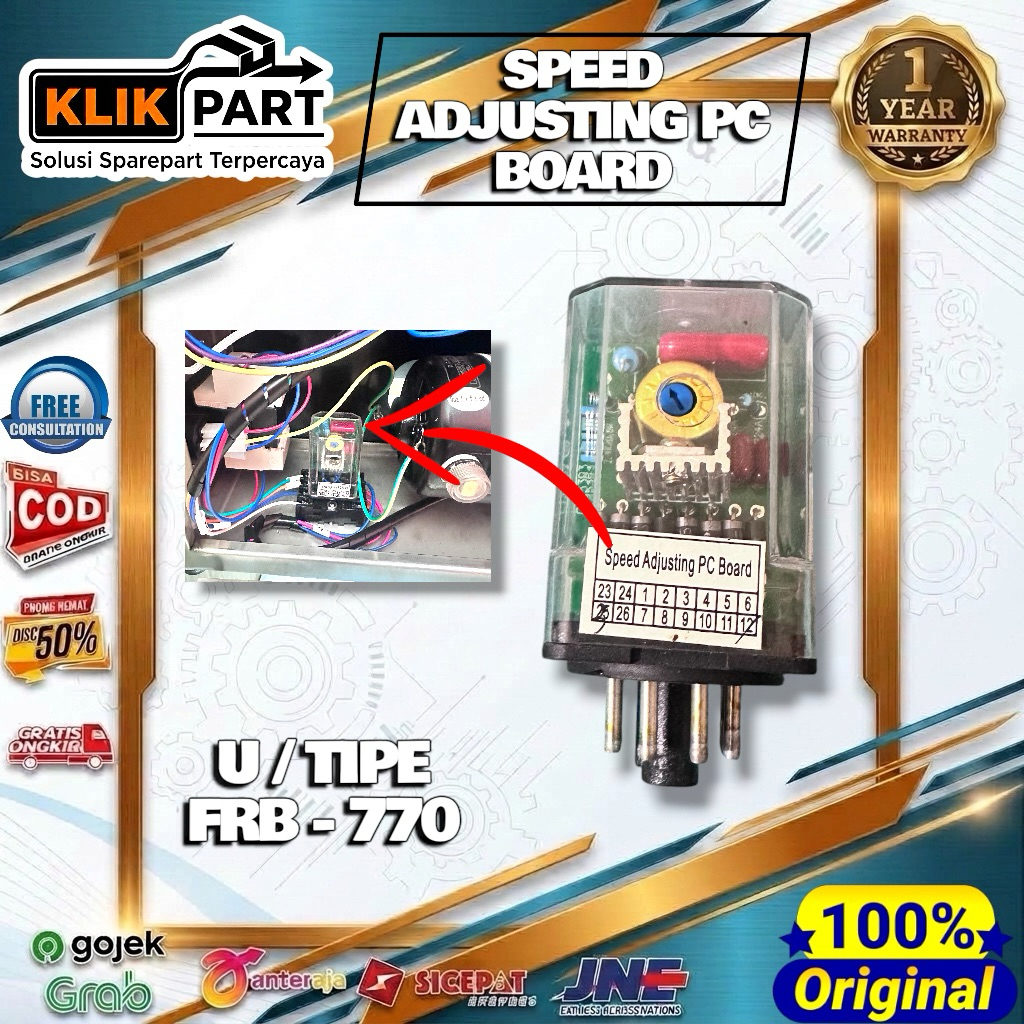 Sparepart Speed Adjusting PC Board FRB-770 Original