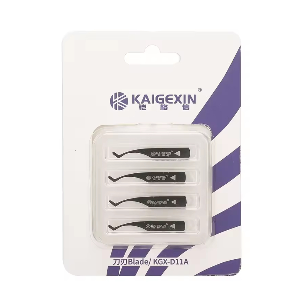 KAIGEXIN KGX-C Ujung Pisau Pembersih Lem Hitam untuk IC CPU Motherboard Presisi Tinggi Tanpa Merusak