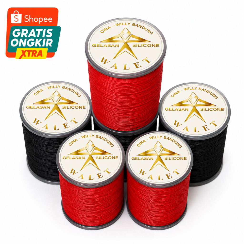 Senar Gelasan Walet Jakarta 0.25 - Panjang 1500 Yard Bahan N66 Molor Garang