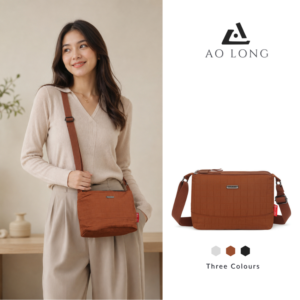 AOLONG Tas Selempang Wanita SABINA 5061 Sling Bag Wanita Simple Dan Kekinian
