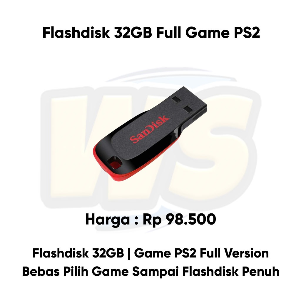 Flashdisk FD 32GB Full Game PS2