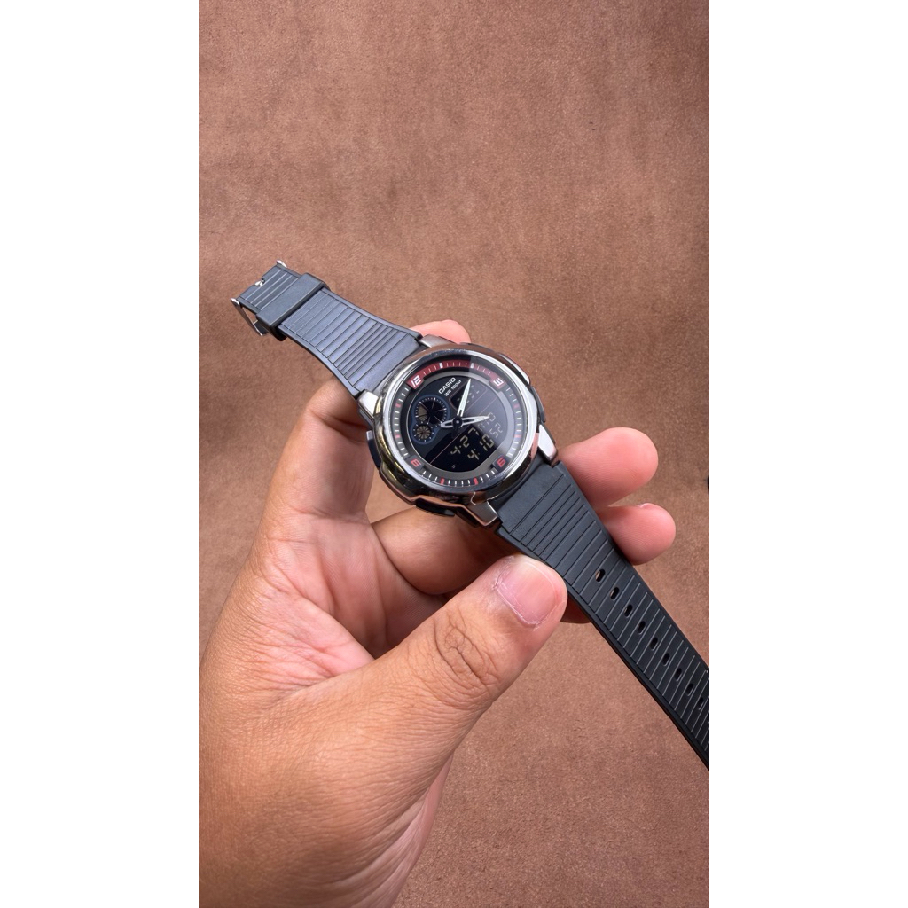 JAM TANGAN PRIA CASIO AQF 380 DIGITAL ANALOG ORIGINAL