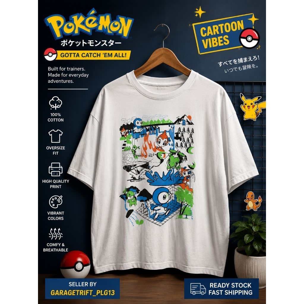 KAOS UNIQLO X POKEMON