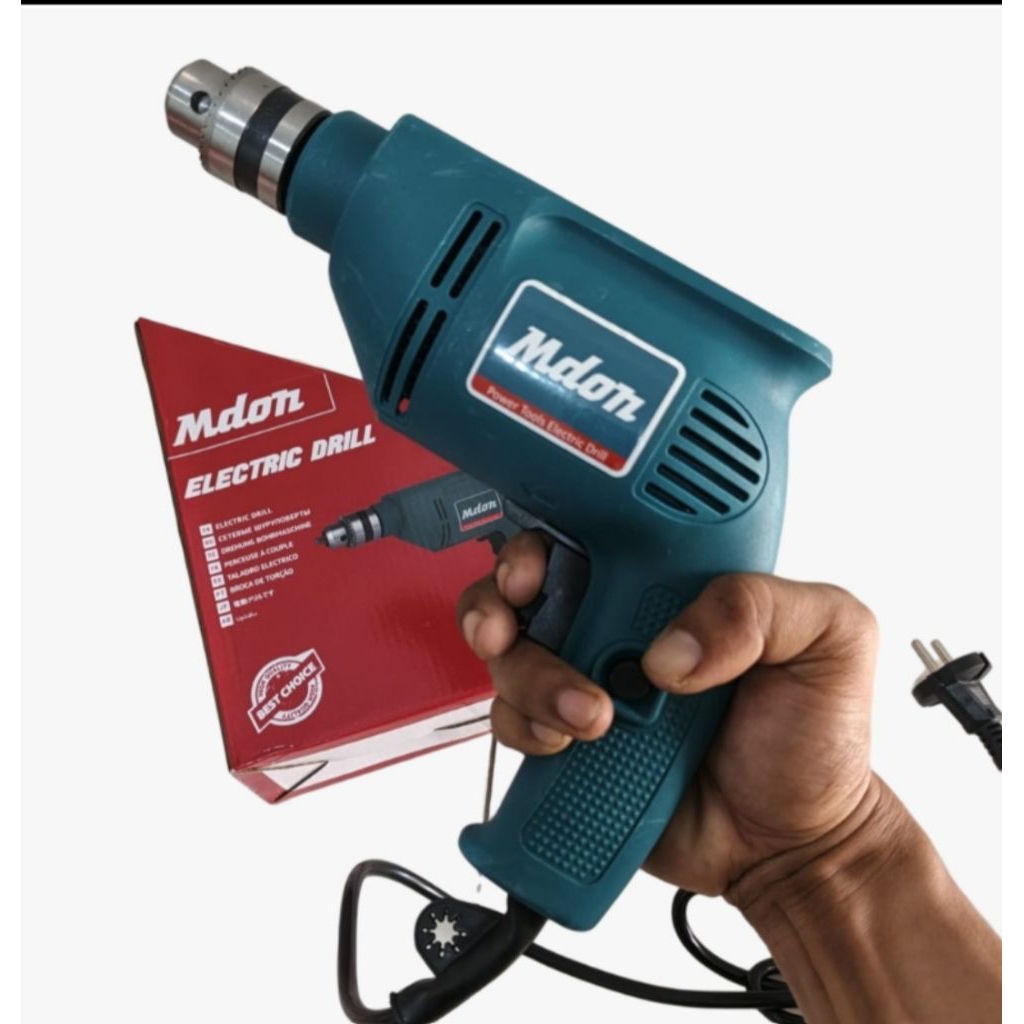 Mdon Electric Drill / Bor Listrik Tangan Multifungsi/ Bor 10mm Mdon