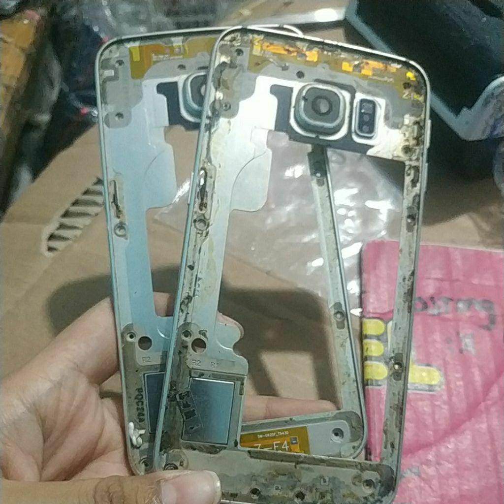 Tulangan bekas Samsung S6 Edge G925f tombol komplit