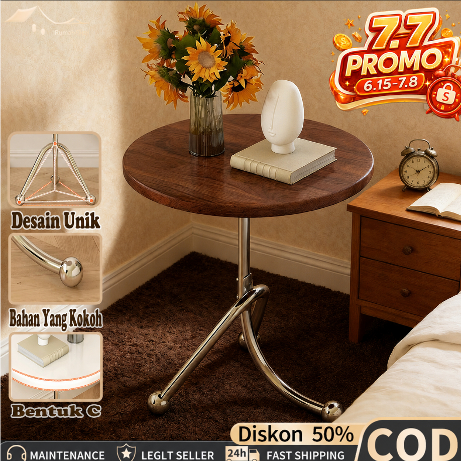 COD Meja Nakas Murah Meja Sudut Sofa Meja Kopi Meja Ruang Tamu Meja Samping Tempat Tidur Meja Makan 