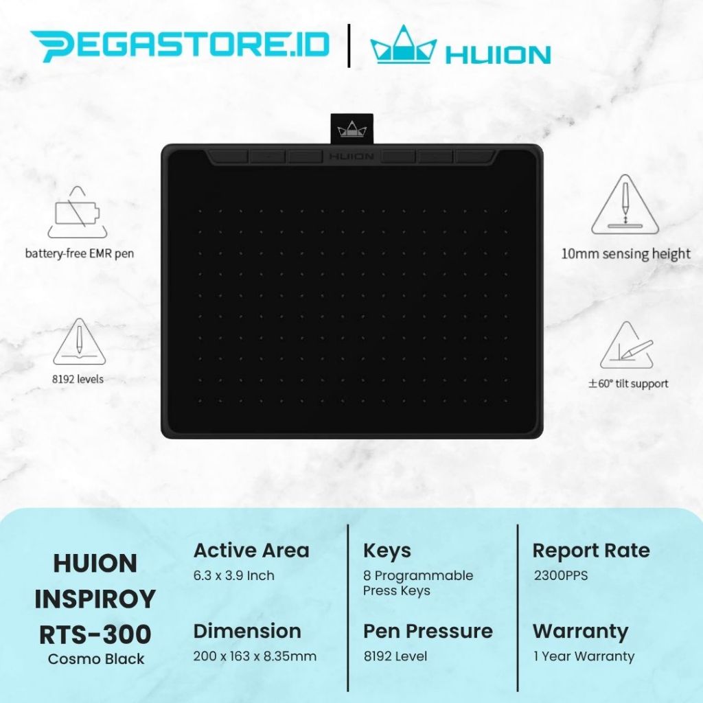 Huion Inspiroy RTS-300 Pen Tablet