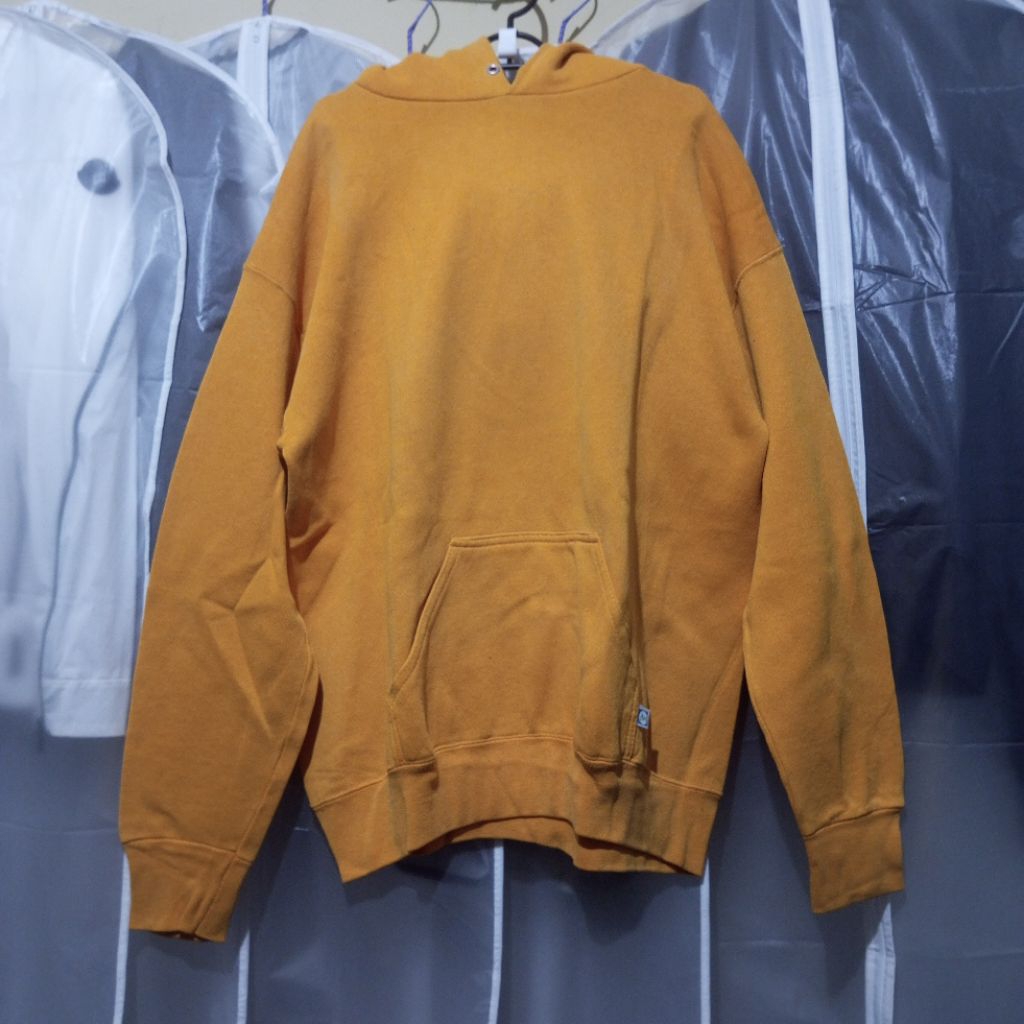 Discus Athletic Boxy Fit Vintage Hoodie Oversize 90s Yellow Mustard Not Russell Gildan Tultex