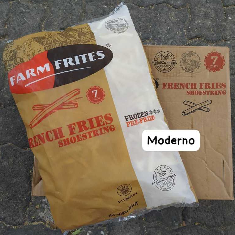 French Fries Farm Frites Shoestring 2 Kg Kartonan isi 6