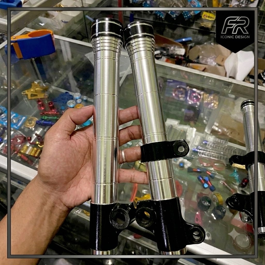 Bottom shock bubut kilap vario beat scoopy