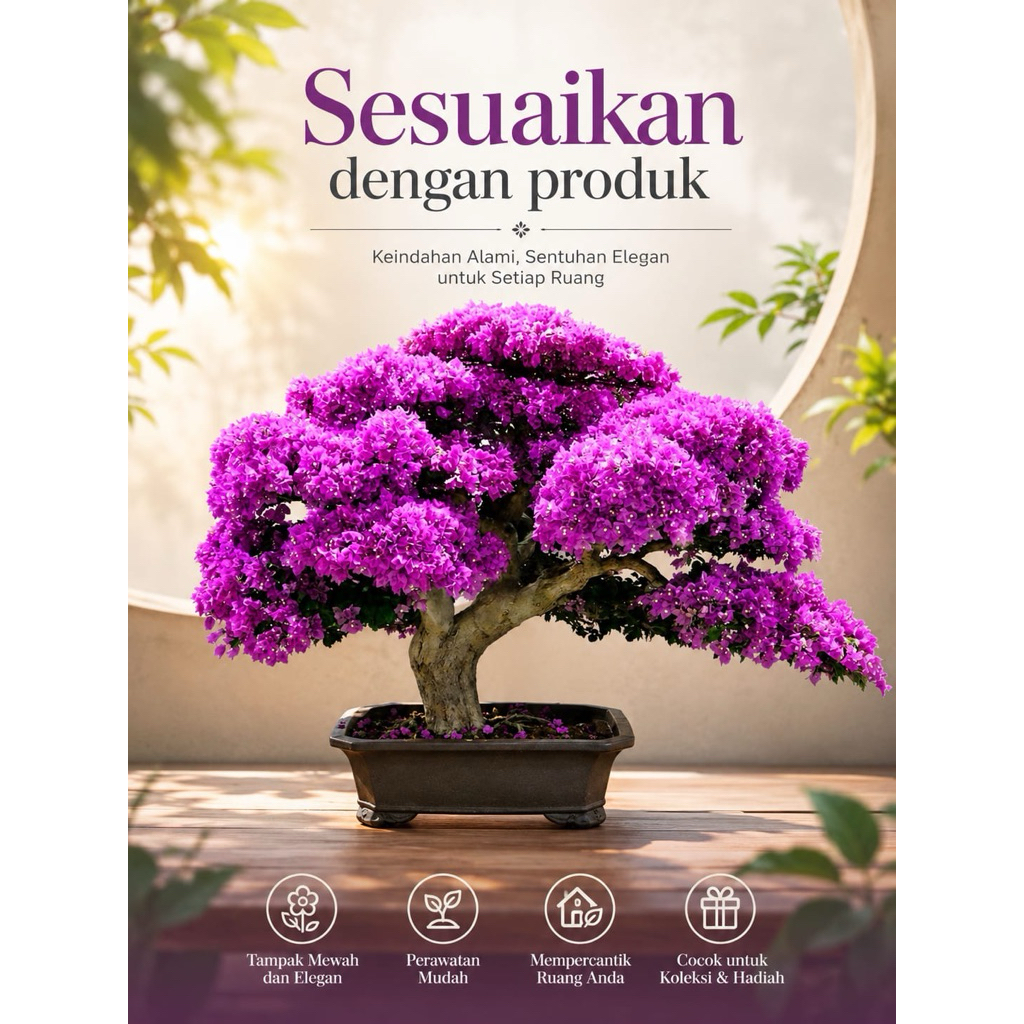 Bunga Asoka Ungu / Tanaman Hias Hidup Soka Jepang / Bunga Soka -Bunga Hidup