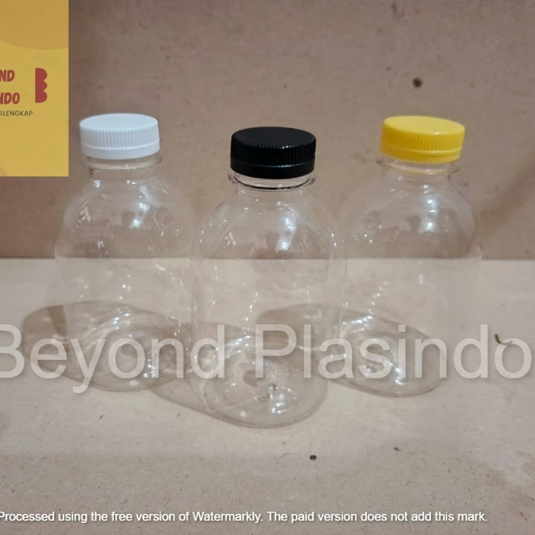 Botol Gemoy 250ml Plastik PET Tutup SN/Botol Gemoy 250 ml Plastik PET Tutup LN/ Botol Cembung 250 ml