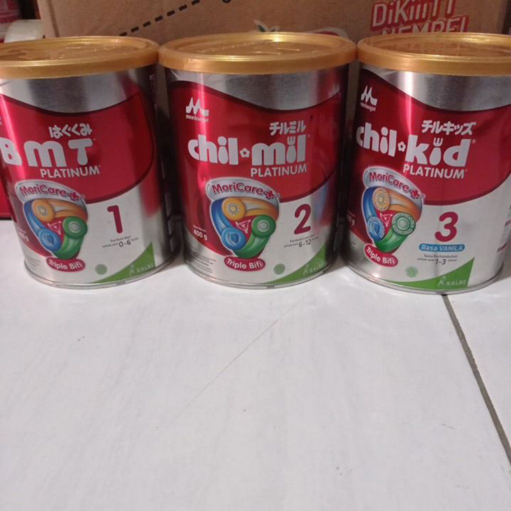 Morinaga BMT Platinum 1/Chil Mil 2/ Chil Kid 3 400gr