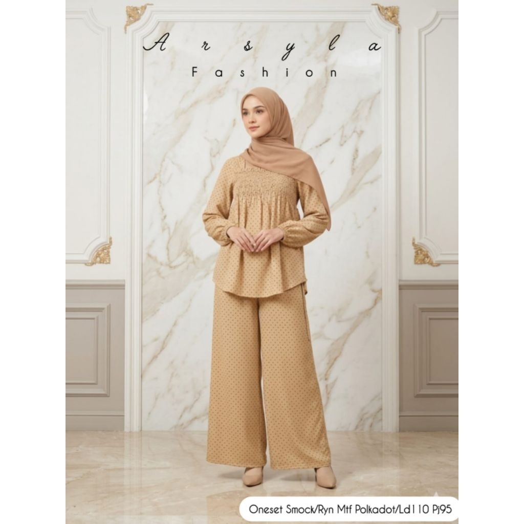 Setelan/Oneset Smok Rayon Premium Arsyla Fashion