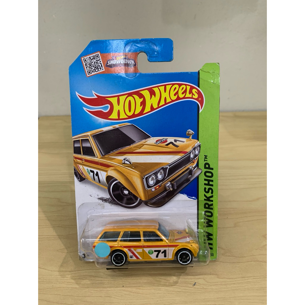 hot wheels 71 datsun bluebird 510 wagon orange
