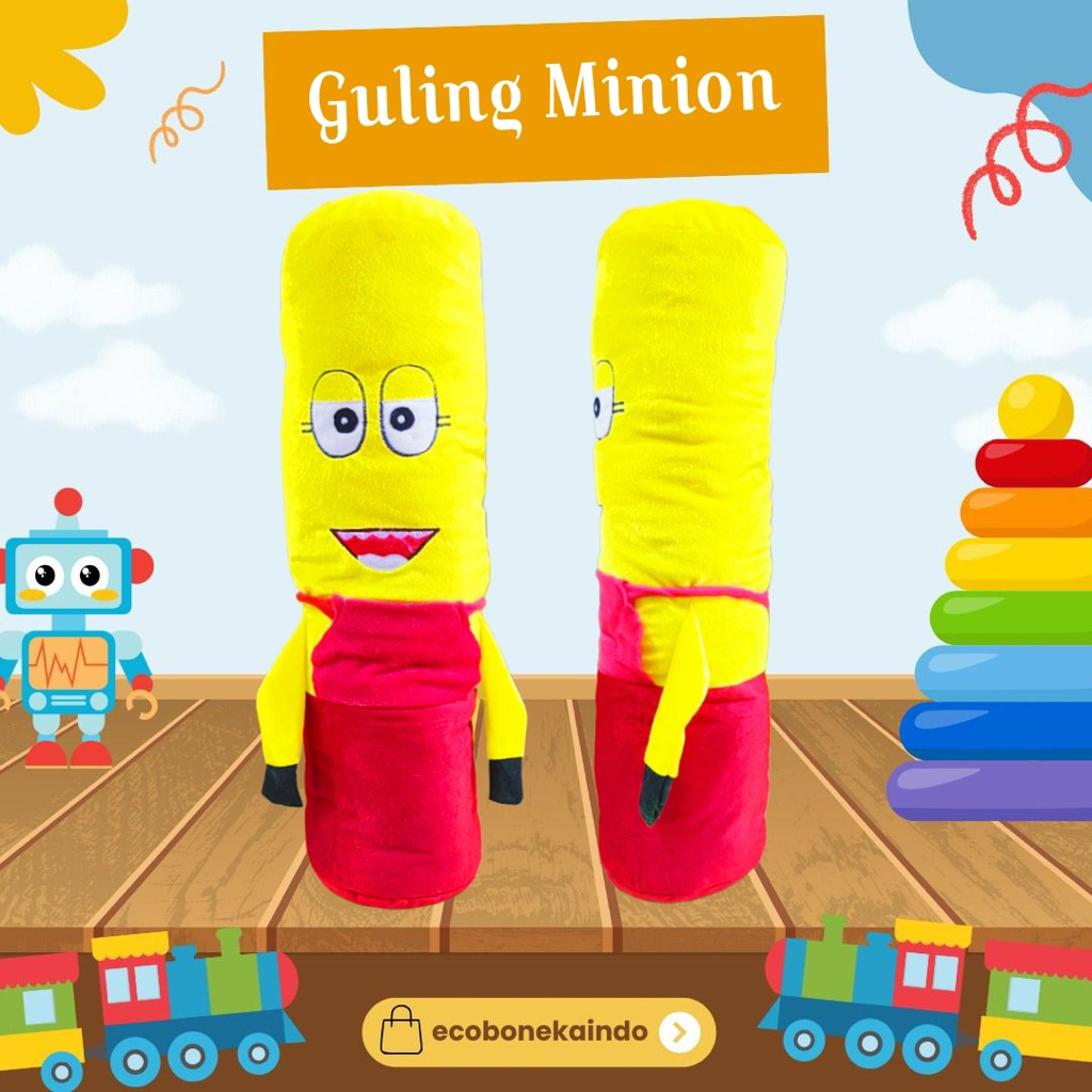 Bantal Guling Karakter Minions Kuning Jojon Guling Minions Lucu Ecobonekaindo