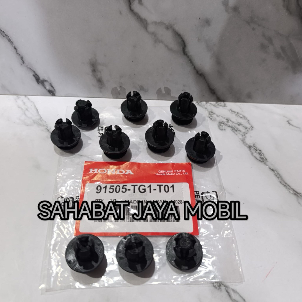 klip bemper kancing bemper asli honda universal brio mobilio brv 10pc