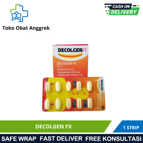 DECOLGEN FX Obat Flu Demam Sakit Kepala Hidung Tersumbat Paracetamol Pseudoephedrine