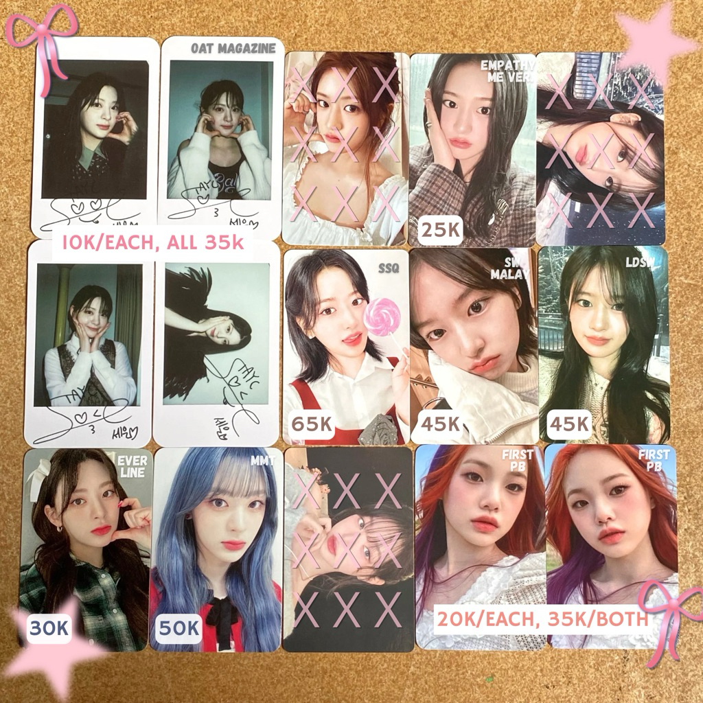 PHOTOCARD IVE YUJIN SEEUN STAYC BOEUN CLASSY OFFICIAL empathy switch mine teddy bear soundwave ktown
