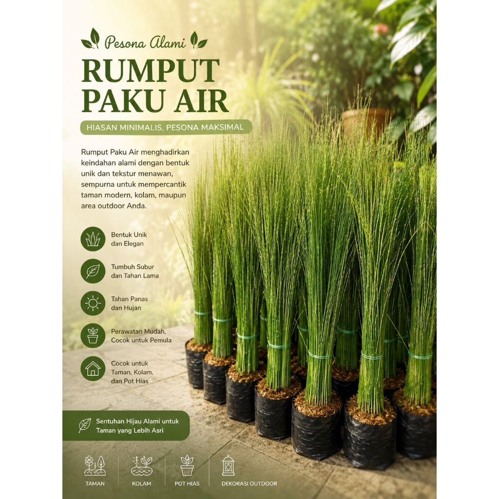 tanaman bambu air mancur