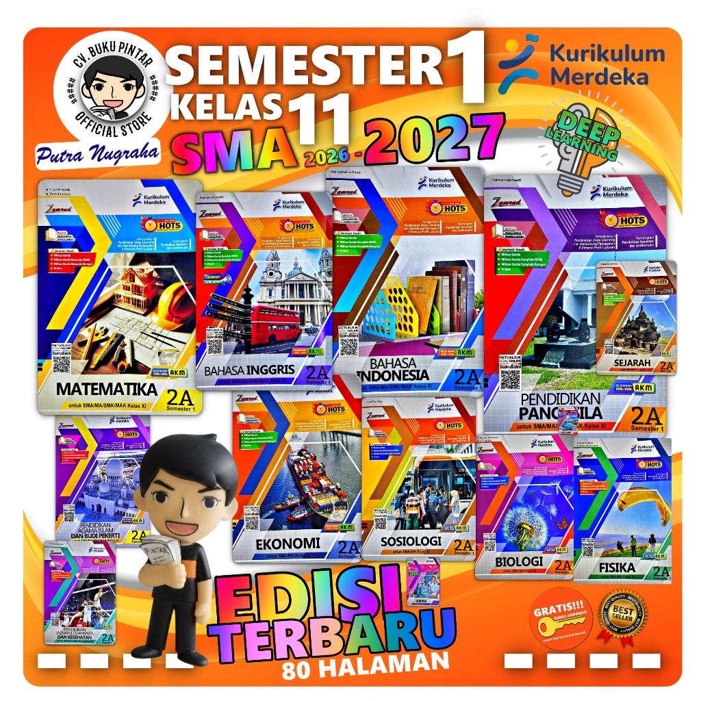 LKS SMA SMK KELAS 11 SEMESTER 1 2026-2027 KURIKULUM MERDEKA DEEP LEARNING| Zamrud PUTRA NUGRAHA |  I