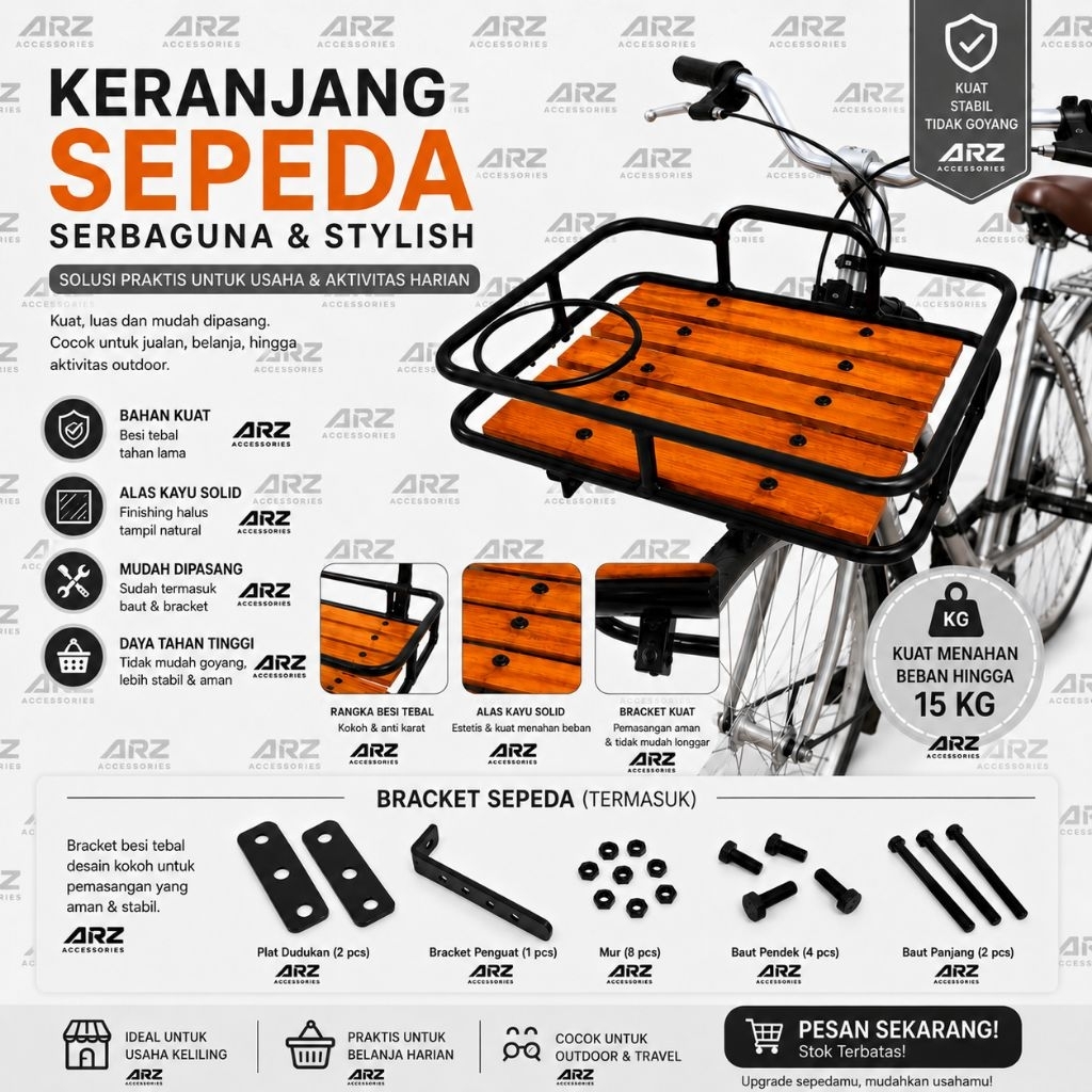 Keranjang sepeda mtb federal fixie lipat keranjang depan sepeda