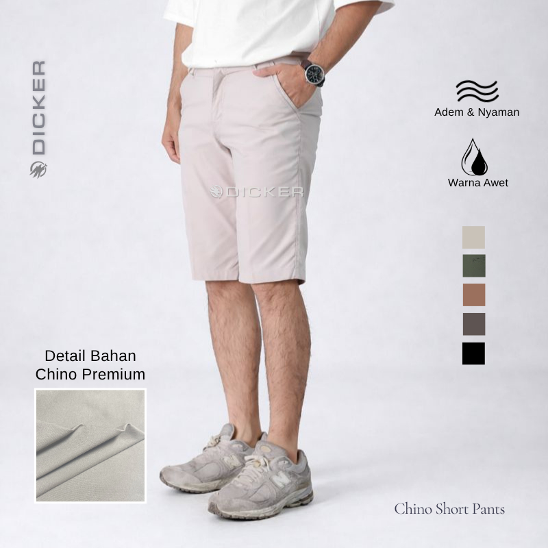 DICKER - Celana Chino Cino Pendek Pria Dewasa
