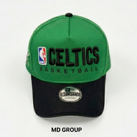 Topi Celtics Basketball Hijau Hitam Premium / Topi Cap Baseball Basket Boston Celtics Adjustable