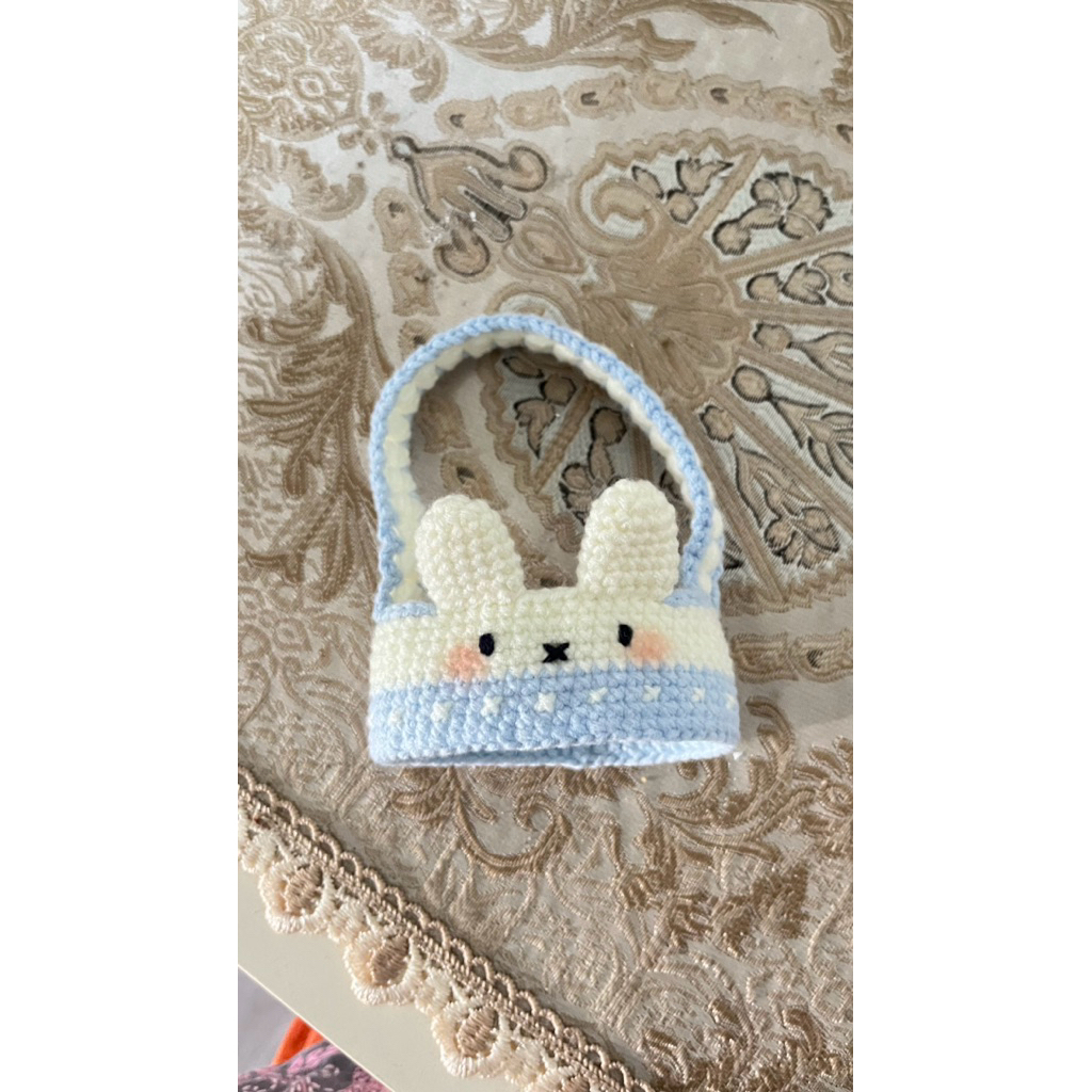 Miffy crochet cup holder