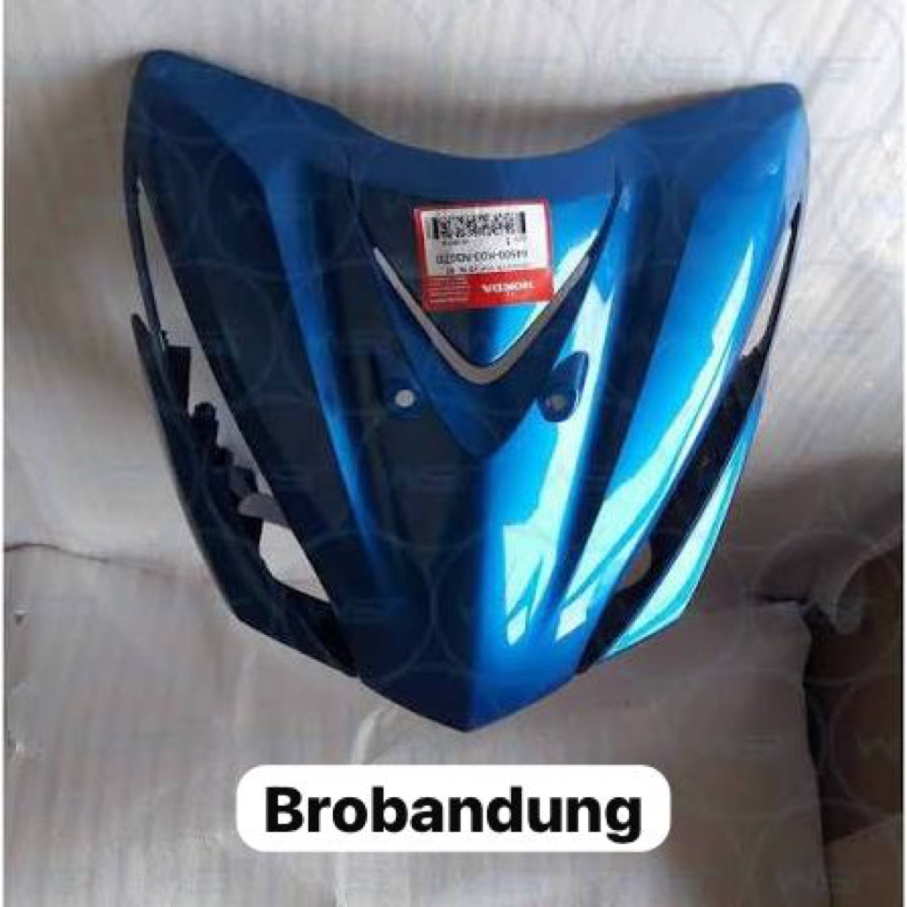 64500k03n30zb Cover front tameng dada depan honda revo x biru original