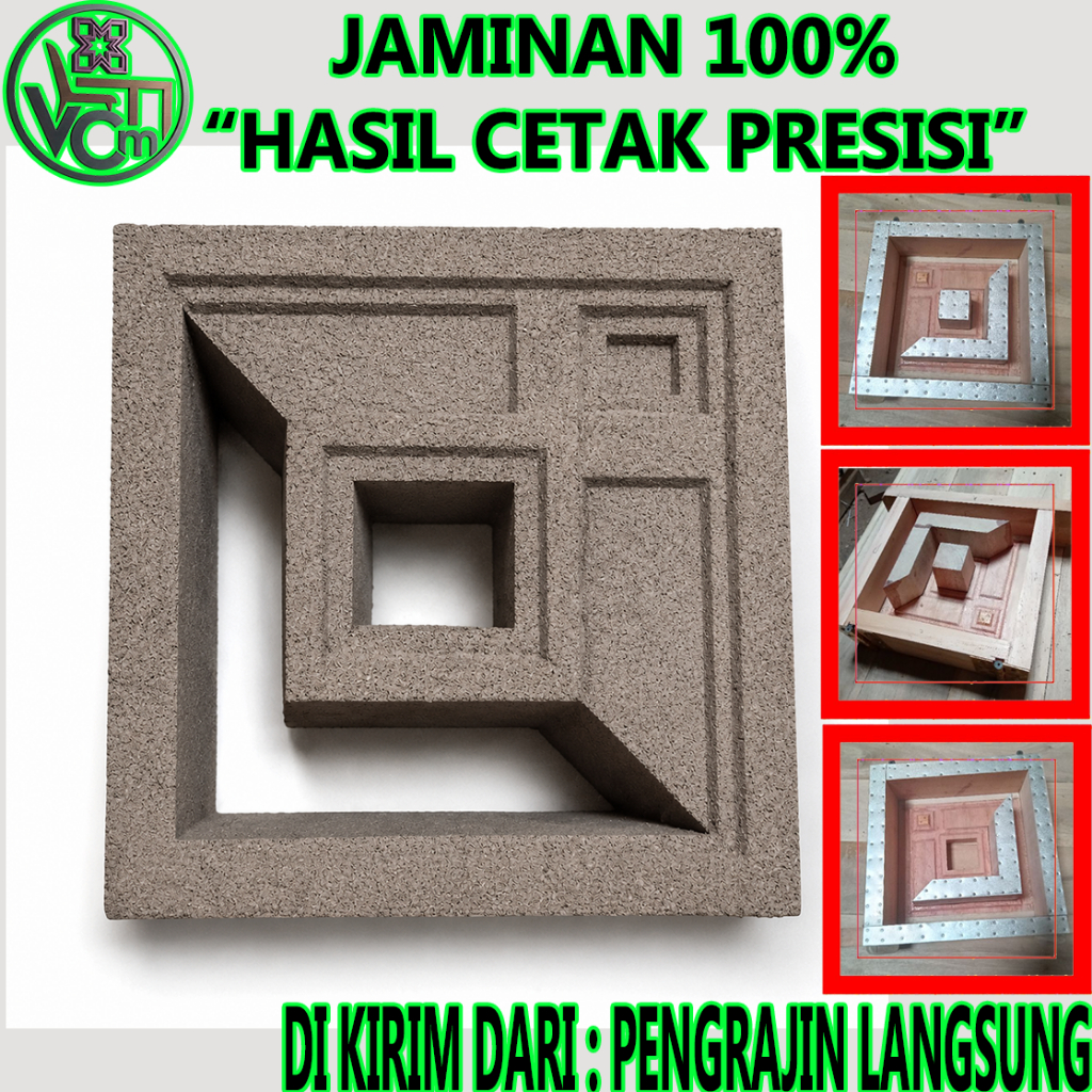 Cetakan Loster Kayu Tumbuk Minimalis Terbaru