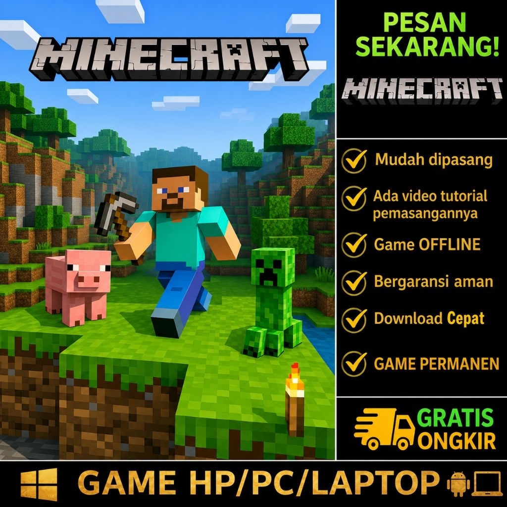 MINECRAFT - GAME ANDROID - GAME LAPTOP/PC - GAME OFFLINE