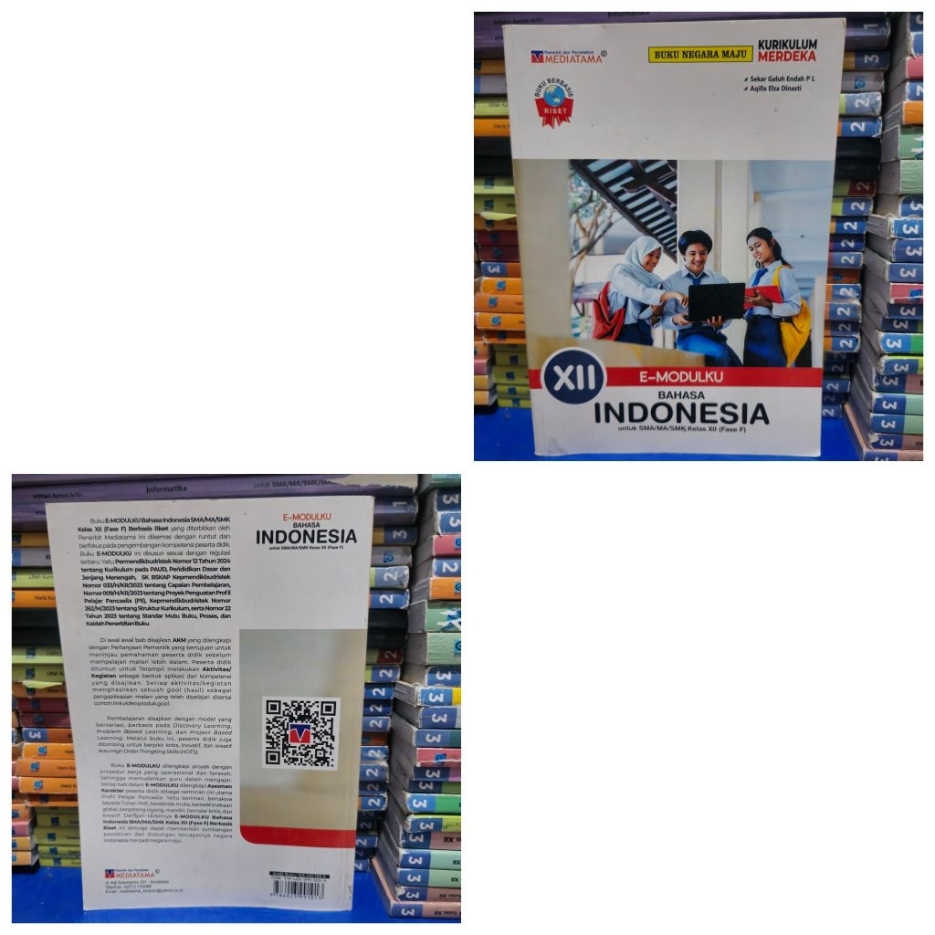 BUKU BEKAS E-MODULKU BAHASA INDONESIA KELAS 3 SMA KURIKULUM MERDEKA MEDIATAMA