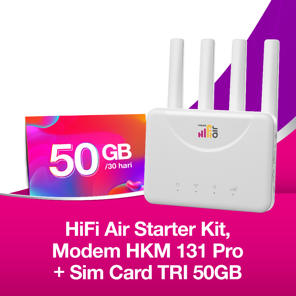 Indosat HiFi Air  : Modem + SIM Card TRI