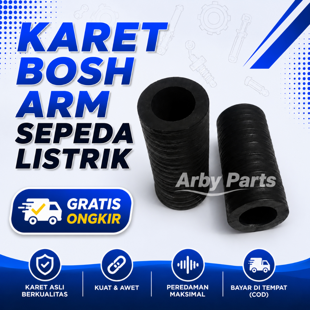 Karet Bosh Arm Sepeda Listrik Uwinfly Kualitas Unggulan Kuat dan Tahan Lama