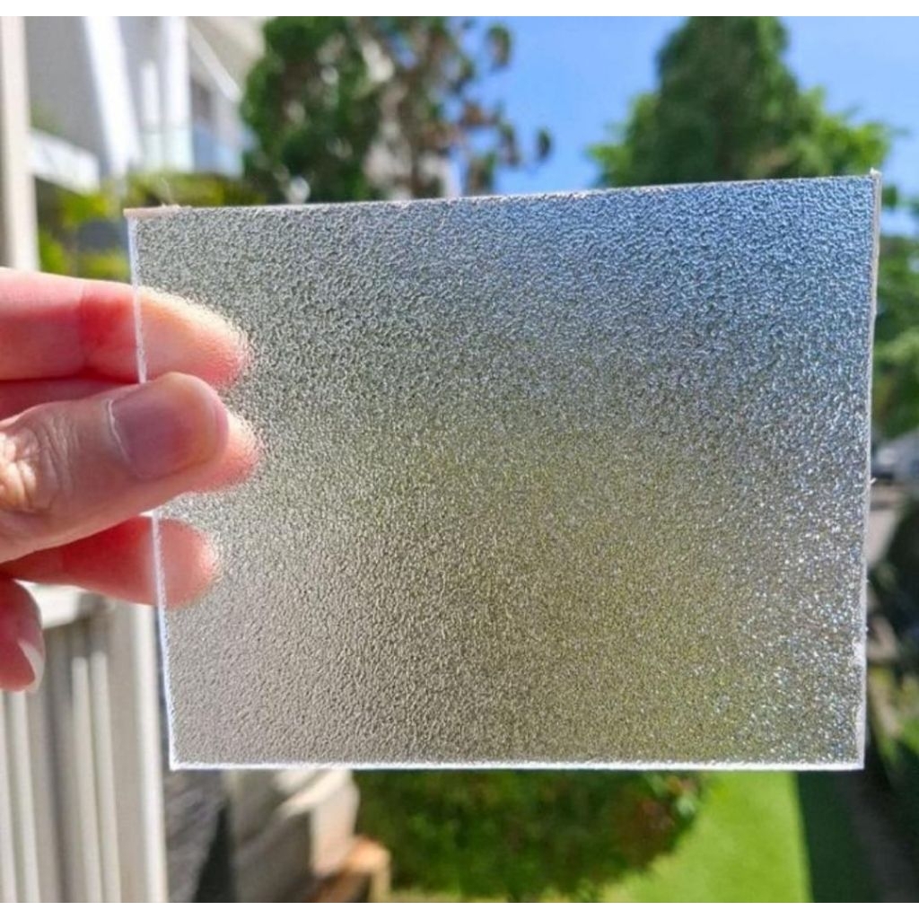 Solarflat Polycarbonate Habe Clear Embossed tebal 3.1mm lebar 1.22m/meter