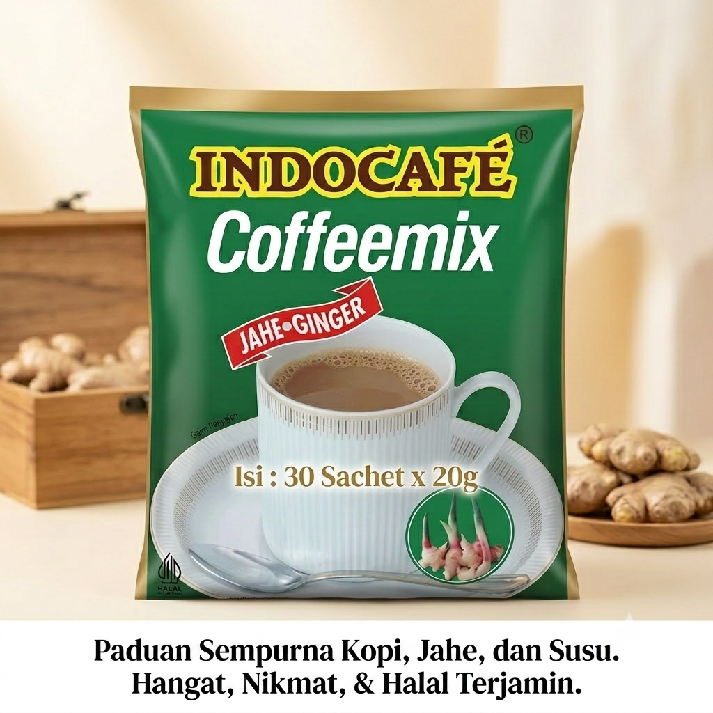 Indocafe Coffeemix Jahe 30 sachet Halal