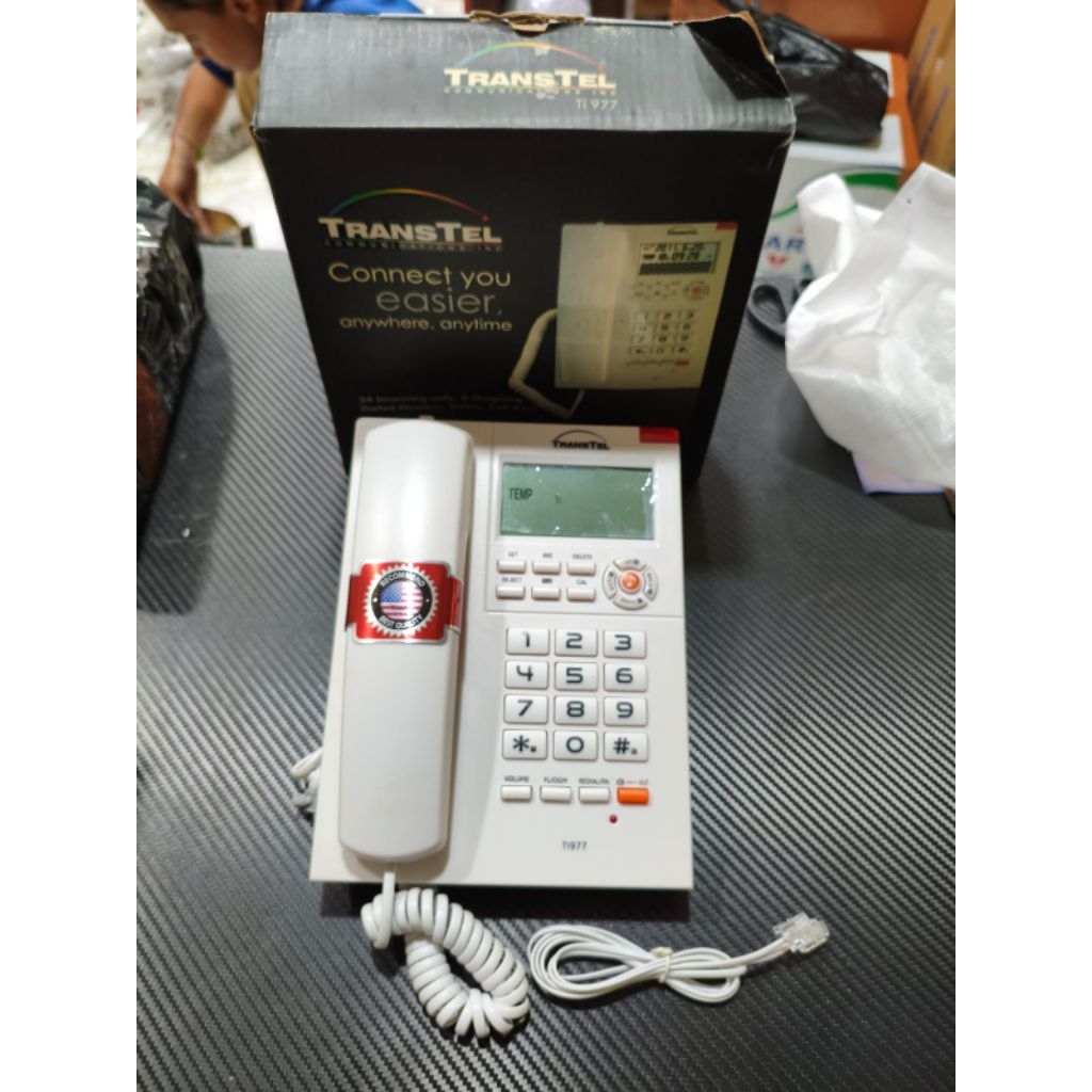 Telepon single line caller id Transtel TI977