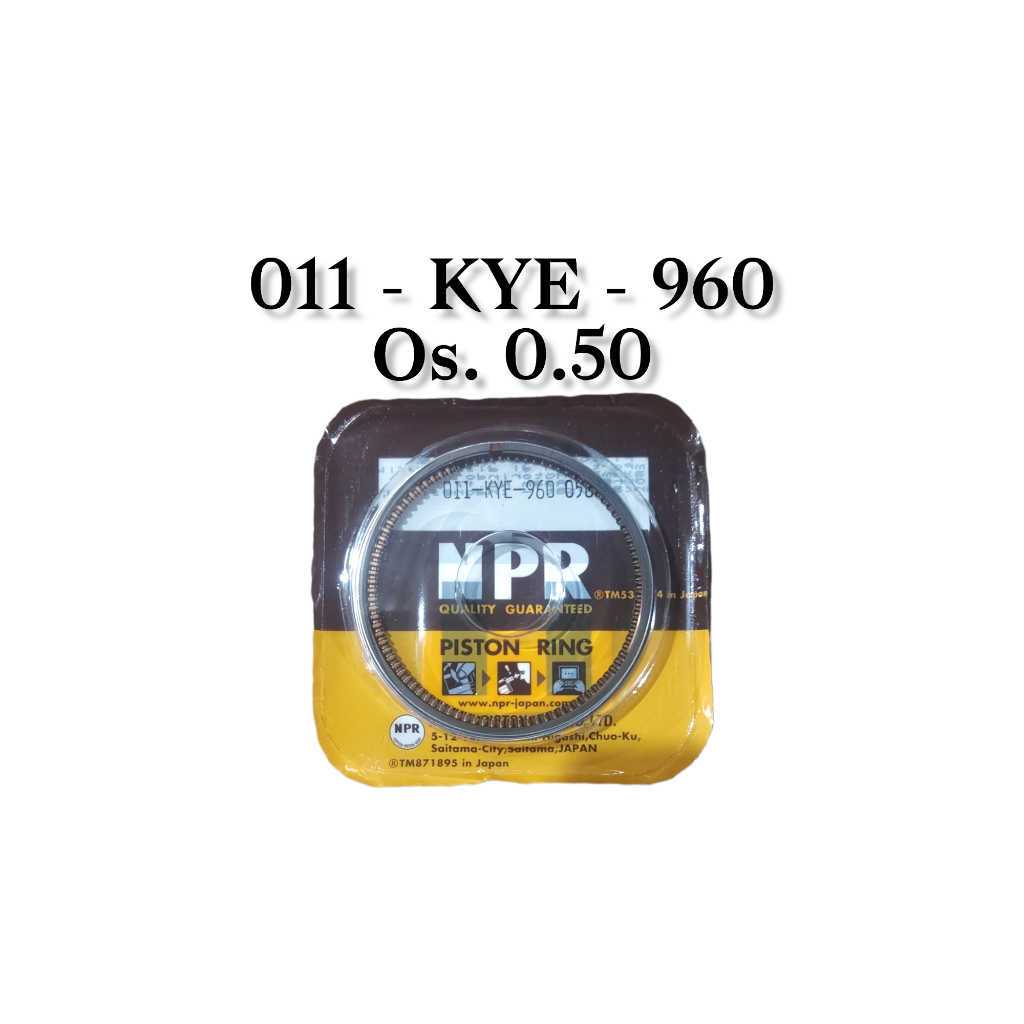 RING PISTON [0.50] MEGA PRO 2010 | CB150 VERZA | CRF 150L [13031-KYE-900] NPP NPR