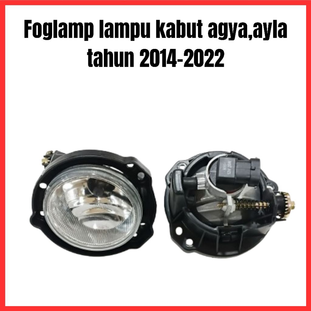 foglamp lampu kabut bumper depan agya,ayla tahun 2014-2022