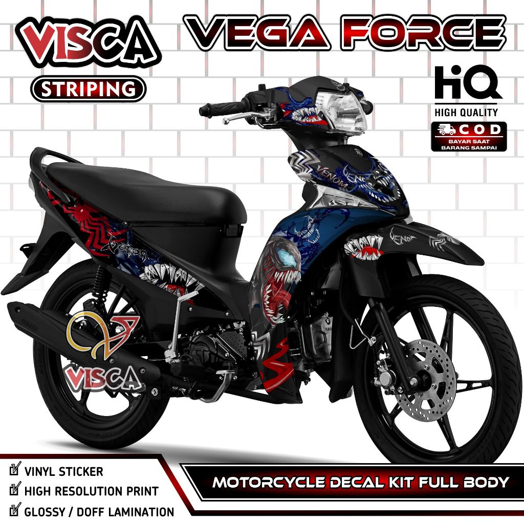 Decal Vega Force - Stiker Vega Force - Dekal Vega Force Full Body - Striping Vega Force Variasi - De