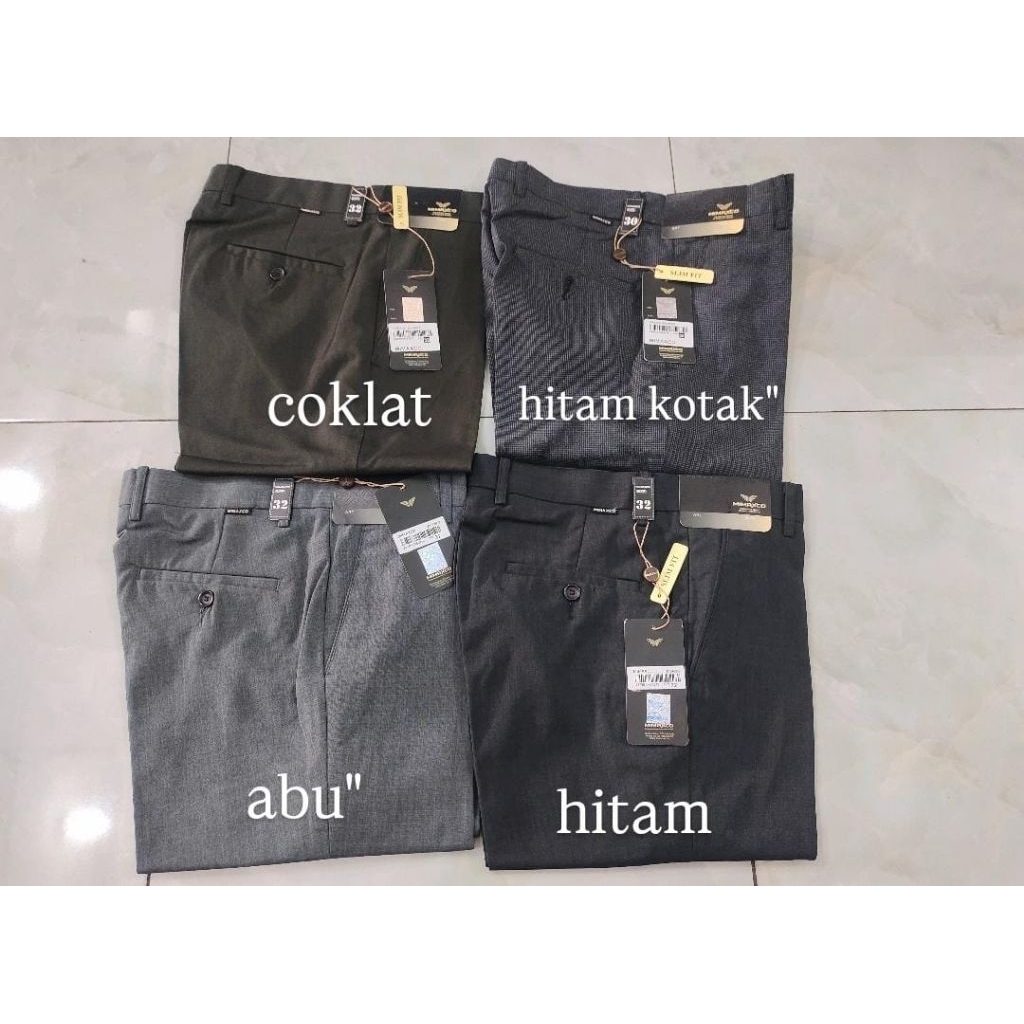 Celana Kain Formal/Kerja Mimaxco Slimfit UK 29-34 , 4 Warna || 100%Original