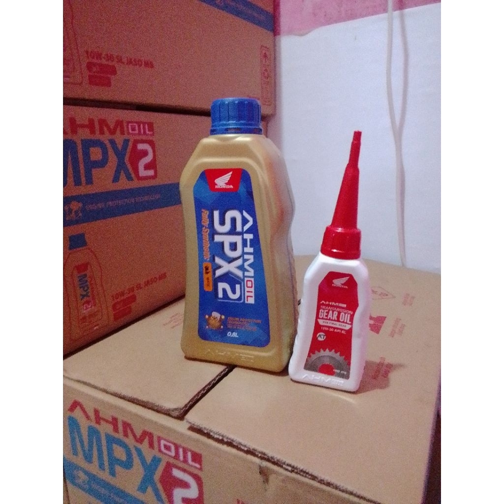 1 Pasang Oli Motor matic MPX2 0,8Liter 10W-30