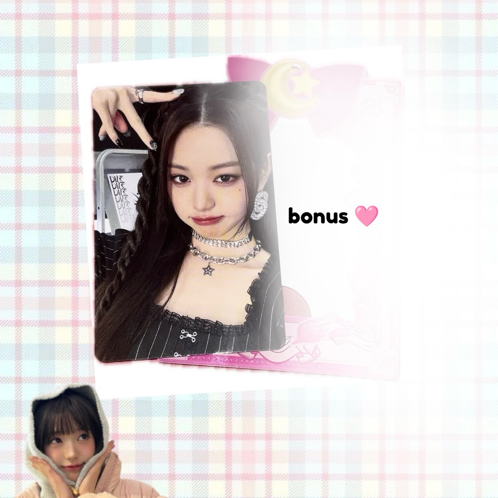 PC OFFICIAL PHOTOCARD WONYOUNG IVE BENEFIT JAPAN WAVE CD SHOP LD LUCKYDRAW KUROMI w/bonus