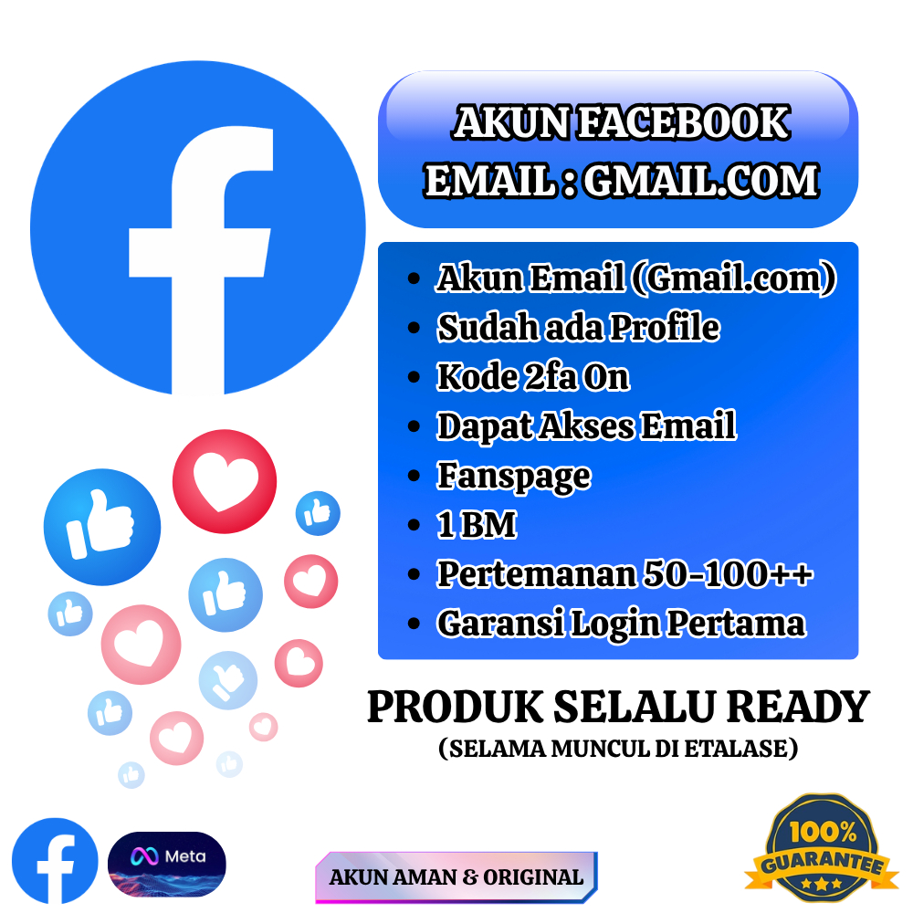 Facebook + BM + Fanspage Siap Iklan