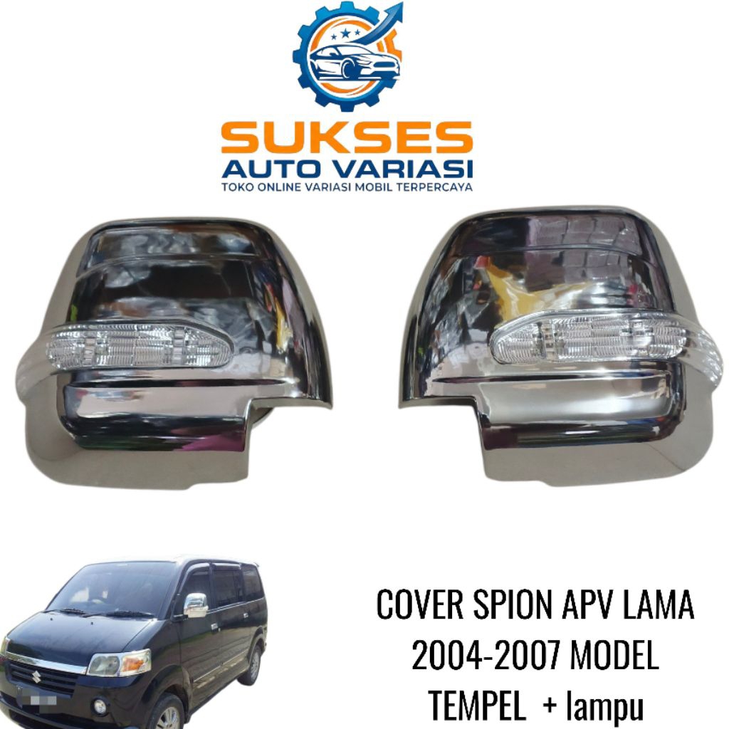 COVER SPION + LAMPU MOBIL APV LAMA 2004-2007 CHROME MODEL TEMPEL